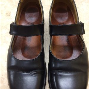 Birkenstock Mary Janes in black.